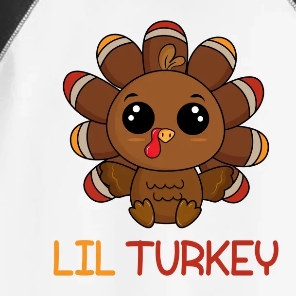 Lil Turkey Cute Thanksgiving Toddler Fine Jersey T-Shirt