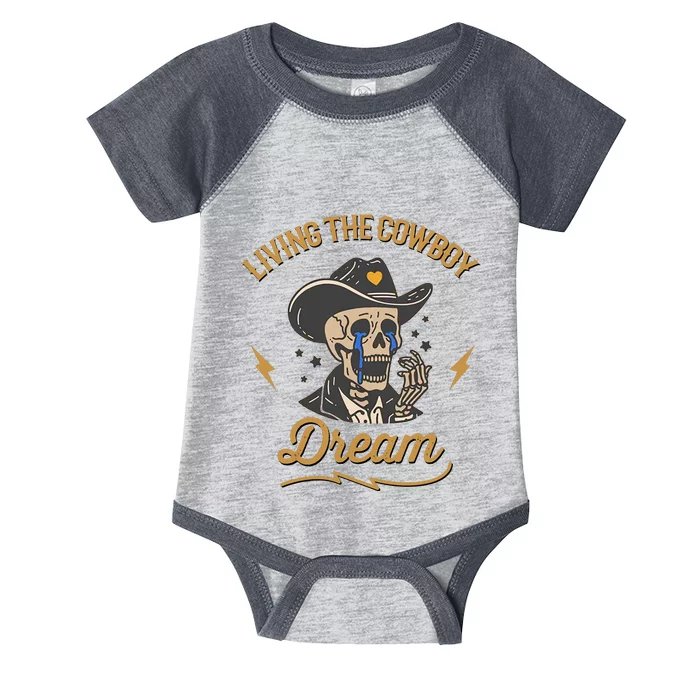 Living The Cowboy Dream Infant Baby Jersey Bodysuit