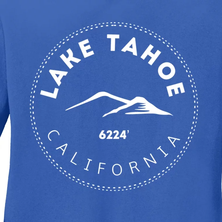 Lake Tahoe California Mountainous Gift Ladies Long Sleeve Shirt