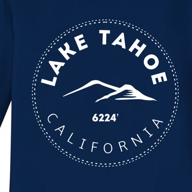 Lake Tahoe California Mountainous Gift Baby Long Sleeve Bodysuit