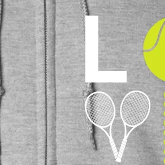 Love Tennis Cool Design For Women Men Tennis Players Full Zip Hoodie