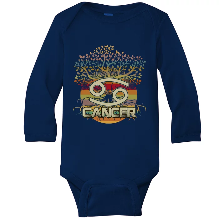 Living Tree Cancer Zodiac Gift Baby Long Sleeve Bodysuit