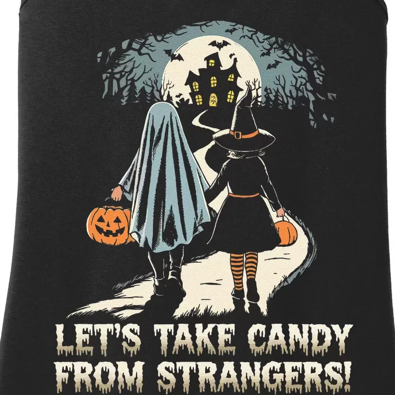 LetS Take Candy From Strangers Funny Halloween Ladies Essential Tank