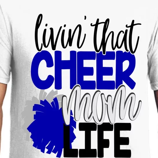 Livin That Cheer Mom Life Cheerleading Mother Cheerleader Gift Pajama Set