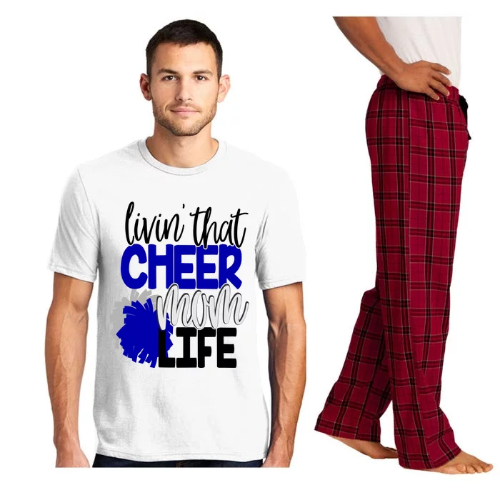 Livin That Cheer Mom Life Cheerleading Mother Cheerleader Gift Pajama Set