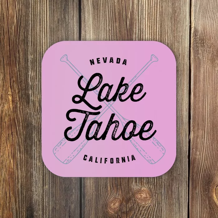 Lake Tahoe California Nevada Souvenir Gift Cool Vintage Gift Coaster