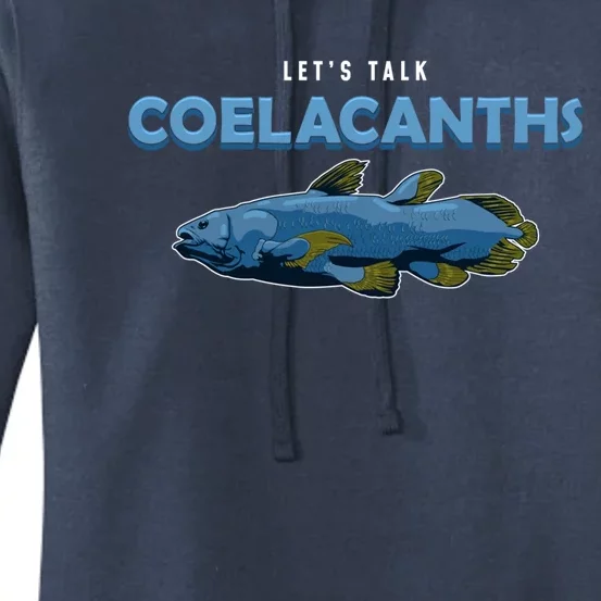 Let’s Talk Coelacanths Marine Life Fish Paleontologist Gift Women's Pullover Hoodie