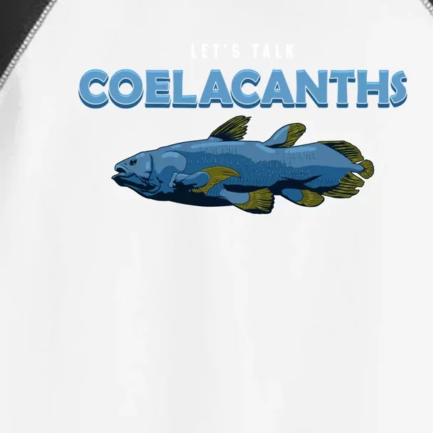 Let’s Talk Coelacanths Marine Life Fish Paleontologist Gift Toddler Fine Jersey T-Shirt