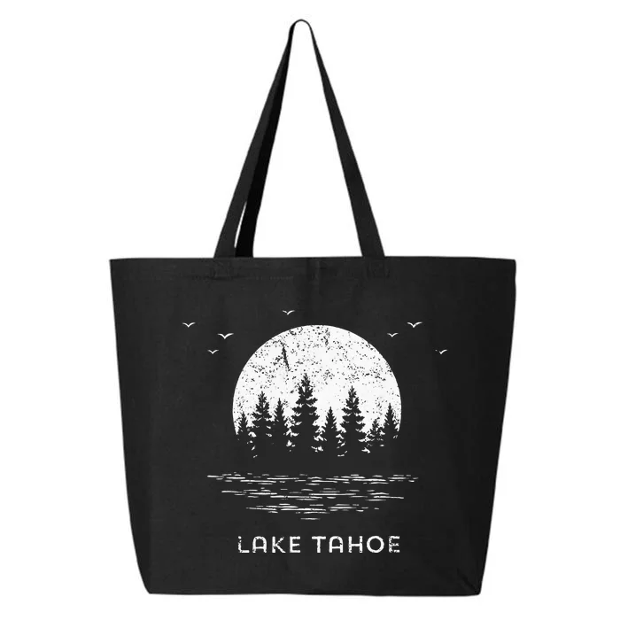 Lake Tahoe Californianevada Mountain Resort Moon Trees 25L Jumbo Tote