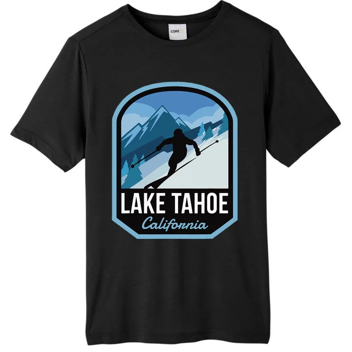 Lake Tahoe California Ski Mountain ChromaSoft Performance T-Shirt