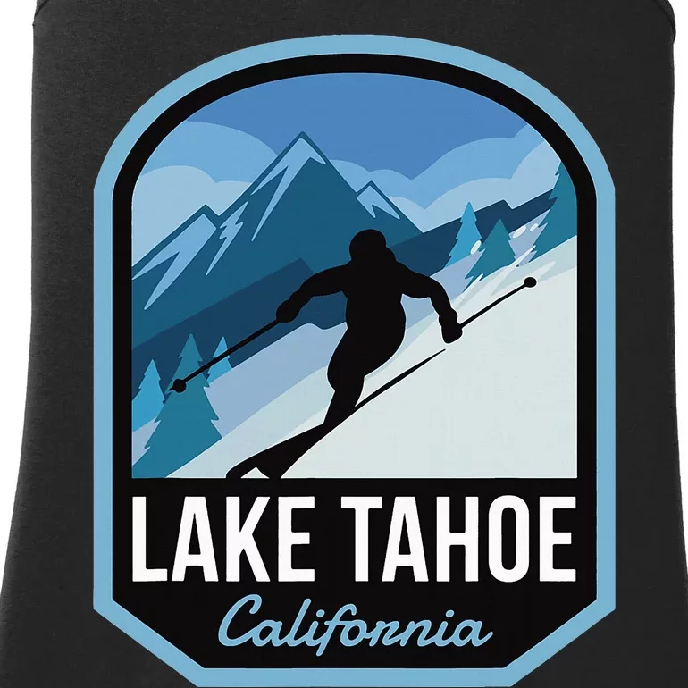 Lake Tahoe California Ski Mountain Ladies Essential Tank