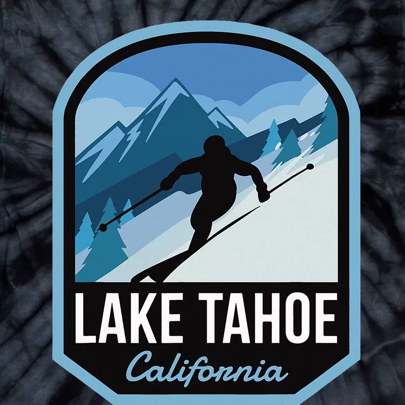 Lake Tahoe California Ski Mountain Tie-Dye T-Shirt