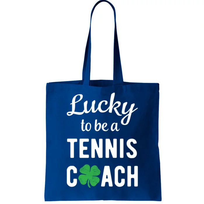 Lucky Tennis Coach Cute Funny Irish St Patricks Day Gift Tote Bag