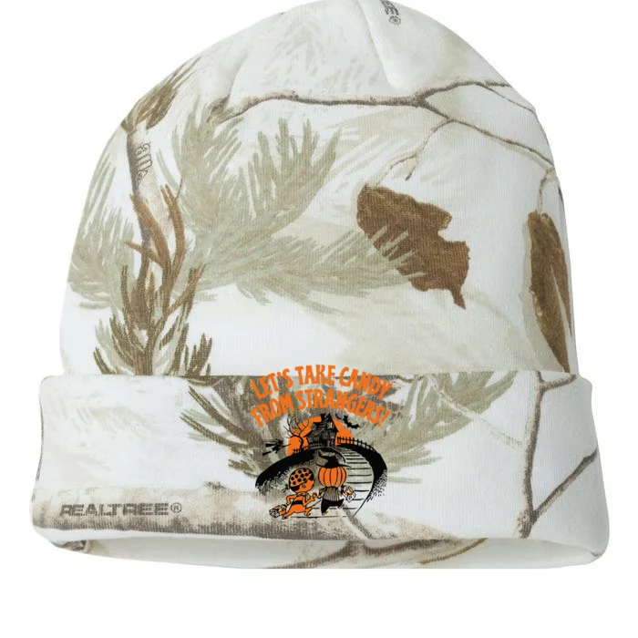 LetS Take Candy From Strangers Funny Halloween Kati - 12in Camo Beanie