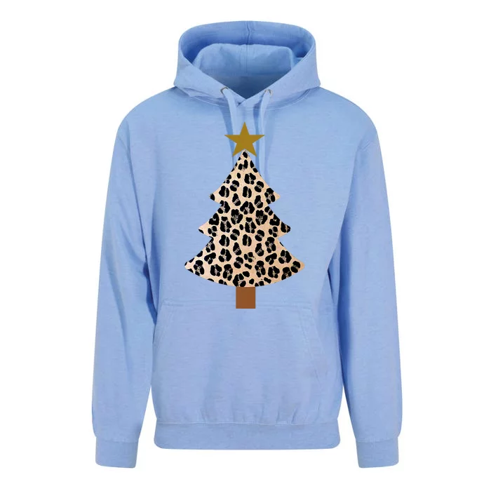 Leopard Tree Christmas Animal Lovers Xmas Unisex Surf Hoodie