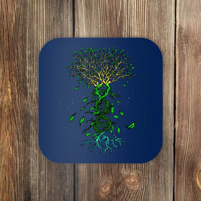 Life Tree DNA Earth Day Cool Nature Lover Environmentalist Coaster