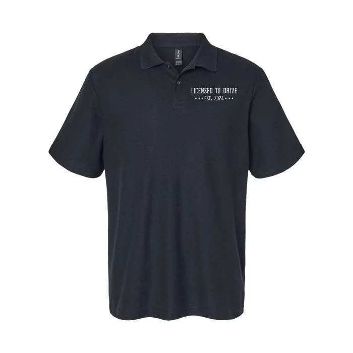 L.I.C.E.N.S.E.D To Drive 2024 For Ns With Driver License Softstyle Adult Sport Polo