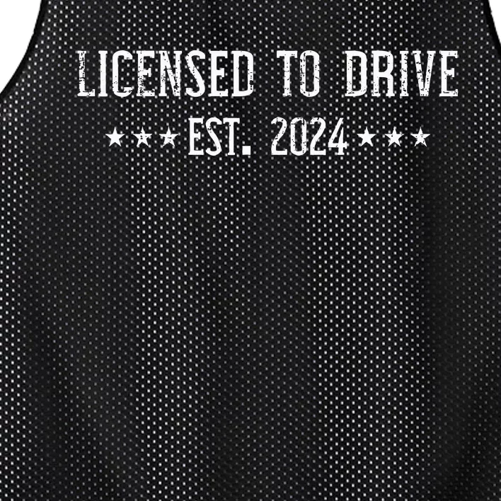 L.I.C.E.N.S.E.D To Drive 2024 For Ns With Driver License Mesh Reversible Basketball Jersey Tank