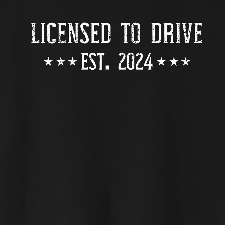 L.I.C.E.N.S.E.D To Drive 2024 For Ns With Driver License Women's Crop Top Tee