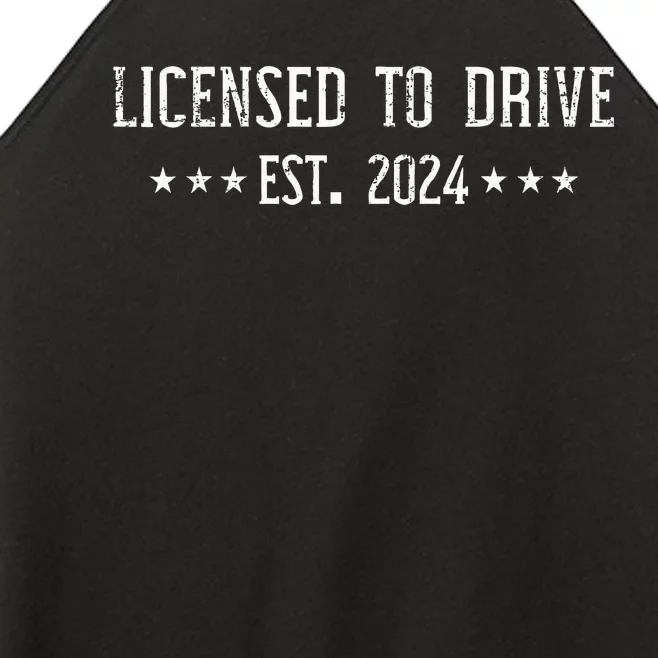 L.I.C.E.N.S.E.D To Drive 2024 For Ns With Driver License Women’s Perfect Tri Rocker Tank