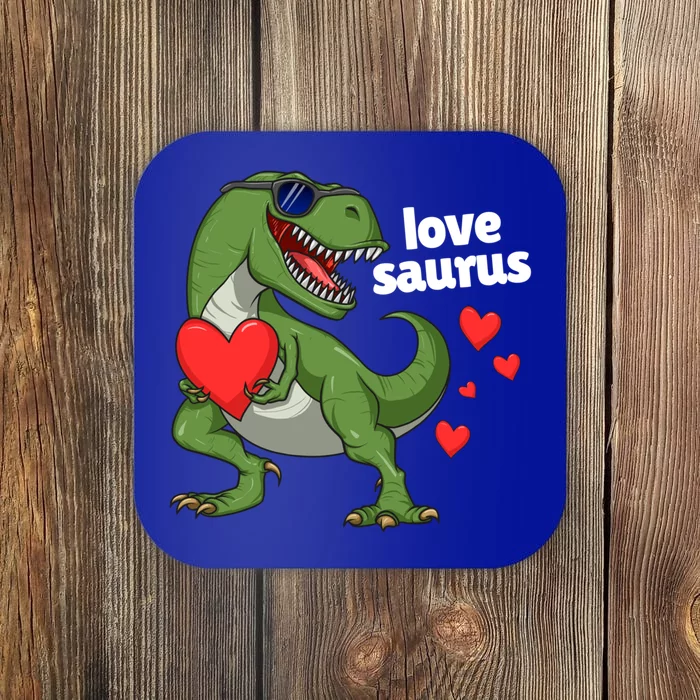 Lovesaurus Trex Dino Valentines Day Dinosaur Gift Coaster