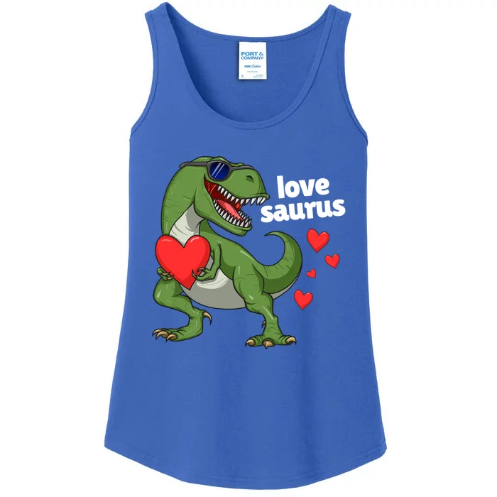 Lovesaurus Trex Dino Valentines Day Dinosaur Gift Ladies Essential Tank