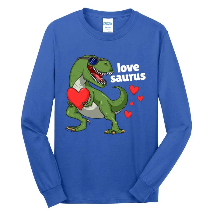 Lovesaurus Trex Dino Valentines Day Dinosaur Gift Tall Long Sleeve T-Shirt