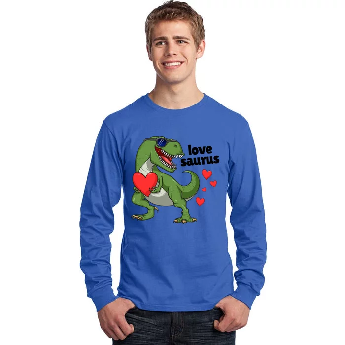 Lovesaurus Trex Dino Valentines Day Dinosaur Gift Tall Long Sleeve T-Shirt