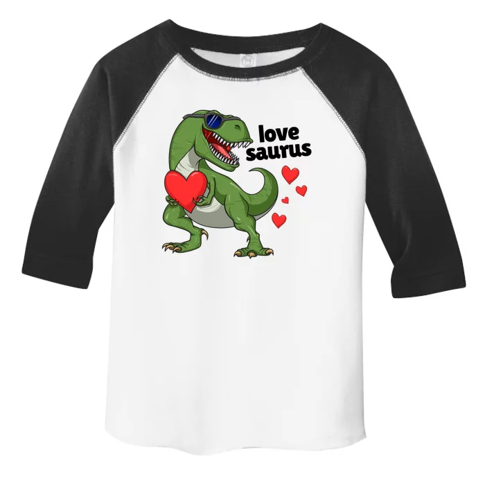 Lovesaurus Trex Dino Valentines Day Dinosaur Gift Toddler Fine Jersey T-Shirt