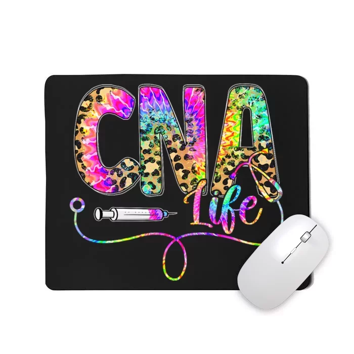 Leopard Tie Dye Cna Life Nurse Squad Nurse Mousepad