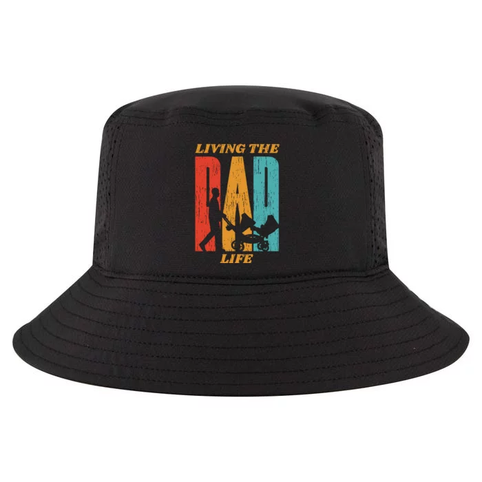 Living The Dad Life Retro Cool Comfort Performance Bucket Hat