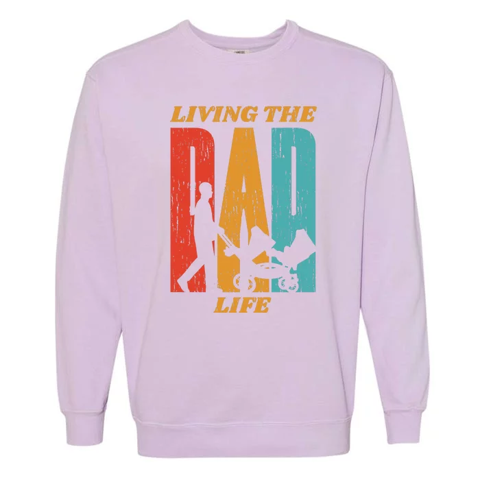 Living The Dad Life Retro Garment-Dyed Sweatshirt