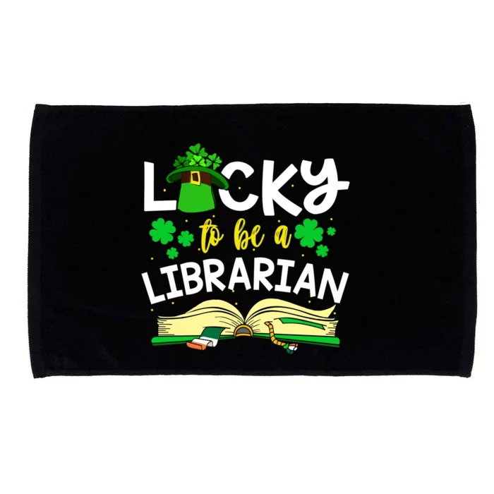 Lucky Truck Driver Irish American Flag St Patrick's Day Gift Microfiber Hand Towel