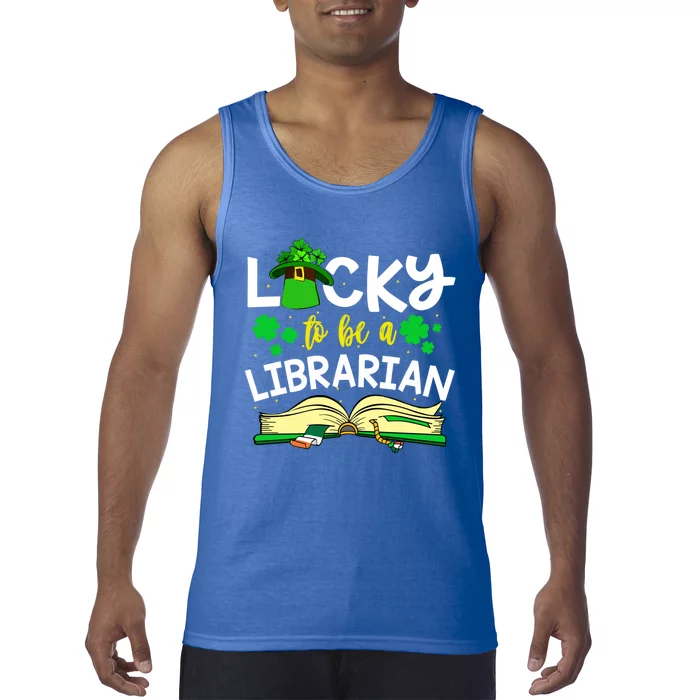 Lucky Truck Driver Irish American Flag St Patrick's Day Gift Tank Top