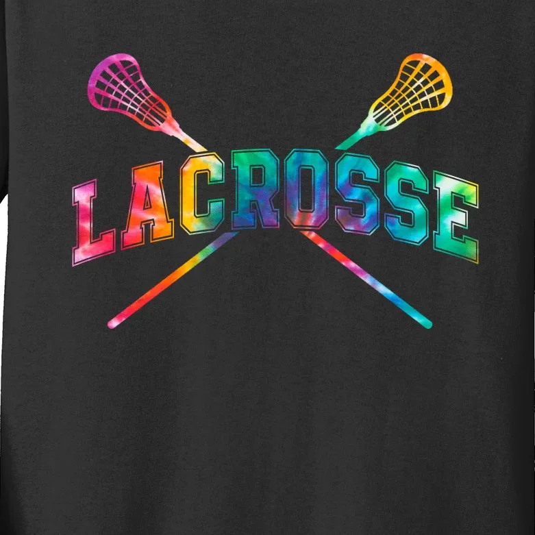 Lacrosse Tie Dye Kids Long Sleeve Shirt