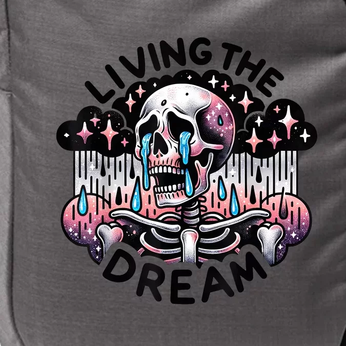 Living The Dream Snarky Skeleton Impact Tech Backpack