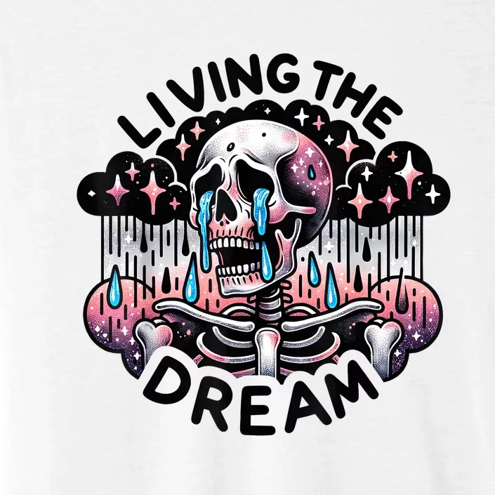 Living The Dream Snarky Skeleton ChromaSoft Performance T-Shirt