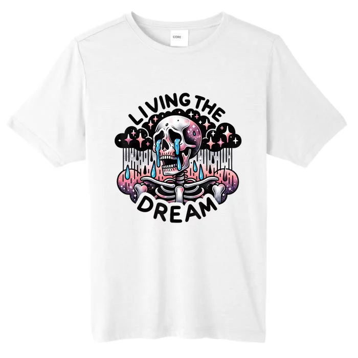 Living The Dream Snarky Skeleton ChromaSoft Performance T-Shirt