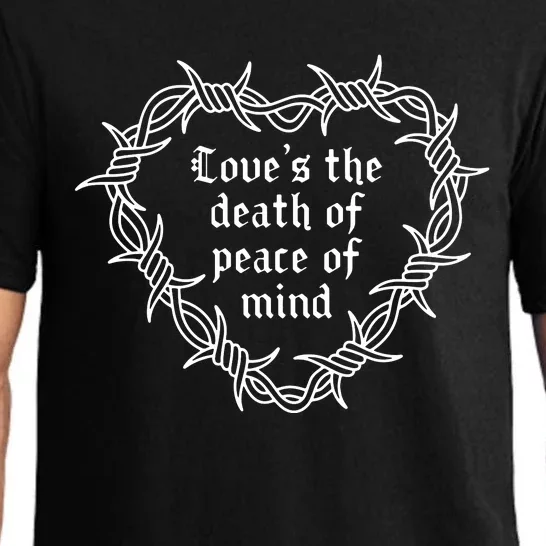 Love’S The Death Of Peace Of Mind Traditional Tattoo Pajama Set