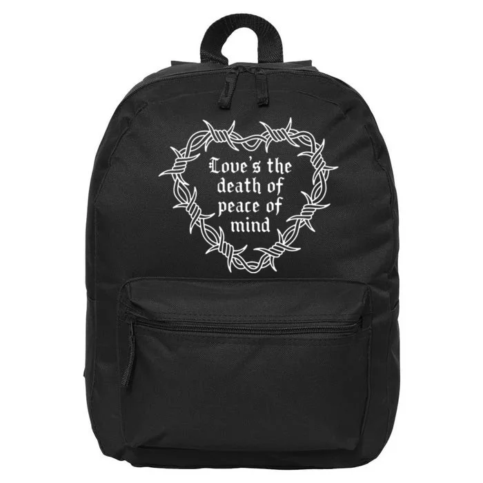 Love’S The Death Of Peace Of Mind Traditional Tattoo 16 in Basic Backpack