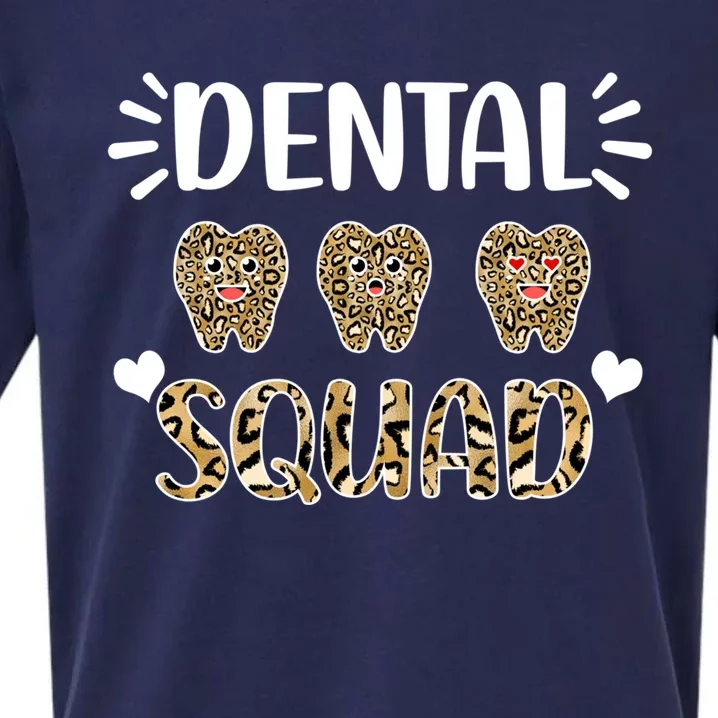 Leopard Tooth Dentist Assistants Dental Squad Orthodontists Cute Gift Sueded Cloud Jersey T-Shirt