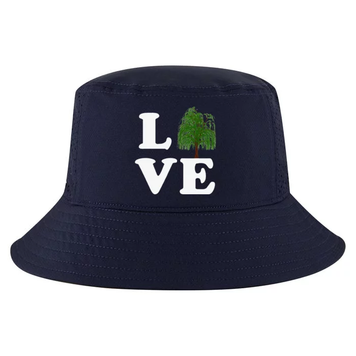 Love Trees Earth Day Weeping Willow Women Tee Cool Comfort Performance Bucket Hat