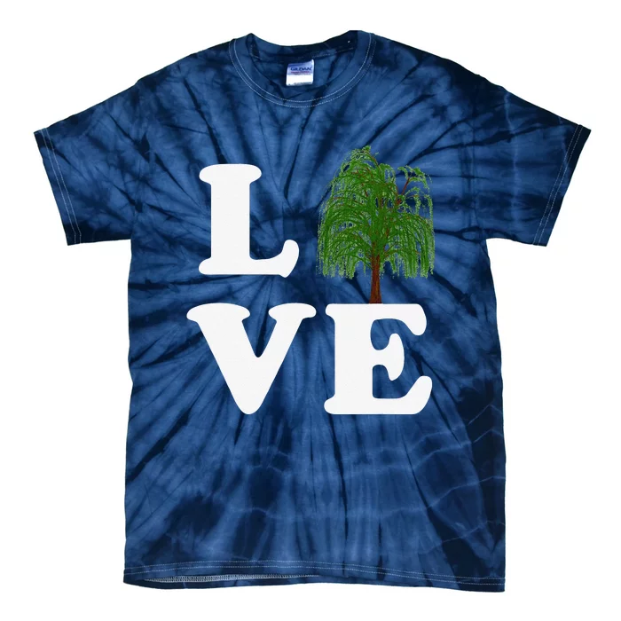 Love Trees Earth Day Weeping Willow Women Tee Tie-Dye T-Shirt