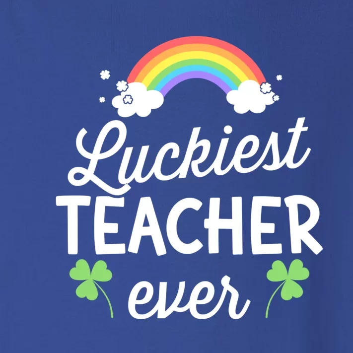 Luckiest Teacher Ever For St Patricks Day School Outfit Funny Gift Toddler Long Sleeve Shirt