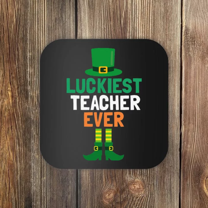 Luckiest Teacher Ever St Patricks Day Teaching Coaster