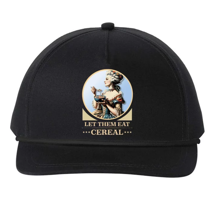 Let Them Eat Cereal Dinner Outrage Funny Income Inequality Snapback Five-Panel Rope Hat