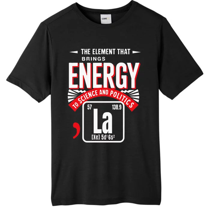 La The Elet That Brings Energy Kamala Harris Science ChromaSoft Performance T-Shirt