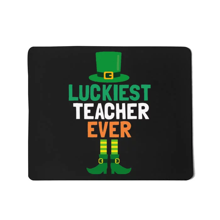 Luckiest Teacher Ever St Patricks Day Teaching Mousepad