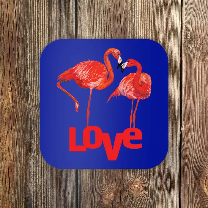 Love Two Flamingo In Love Gift Coaster