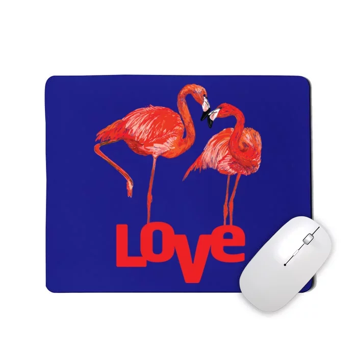 Love Two Flamingo In Love Gift Mousepad